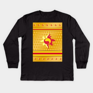 My little Pony - Sunset Shimmer Cutie Mark V5 Kids Long Sleeve T-Shirt